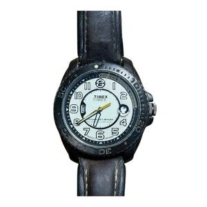 Timex Expedition Watch Men 45mm Gunmetal Perpetual Calendar New Battery READ